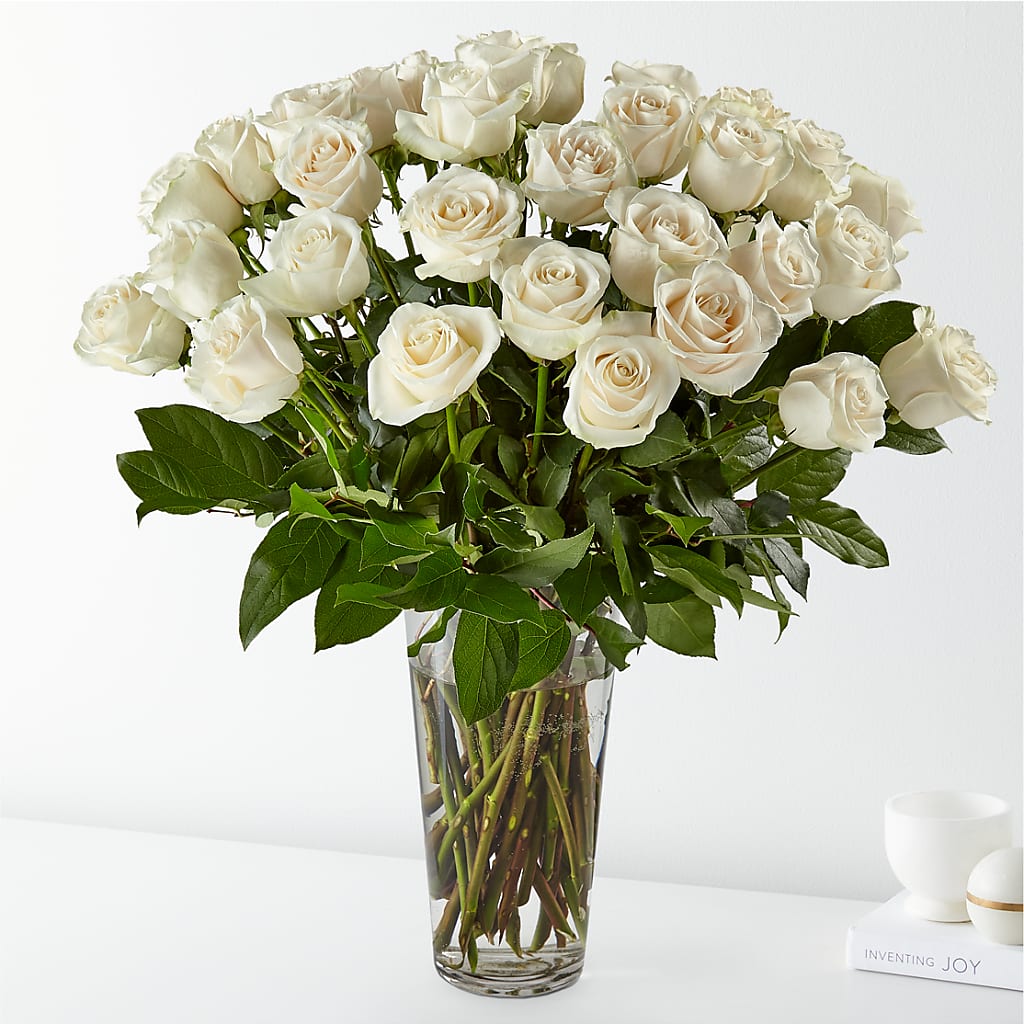 Long Stem White Rose Bouquet – City Market, Grand Junction CO