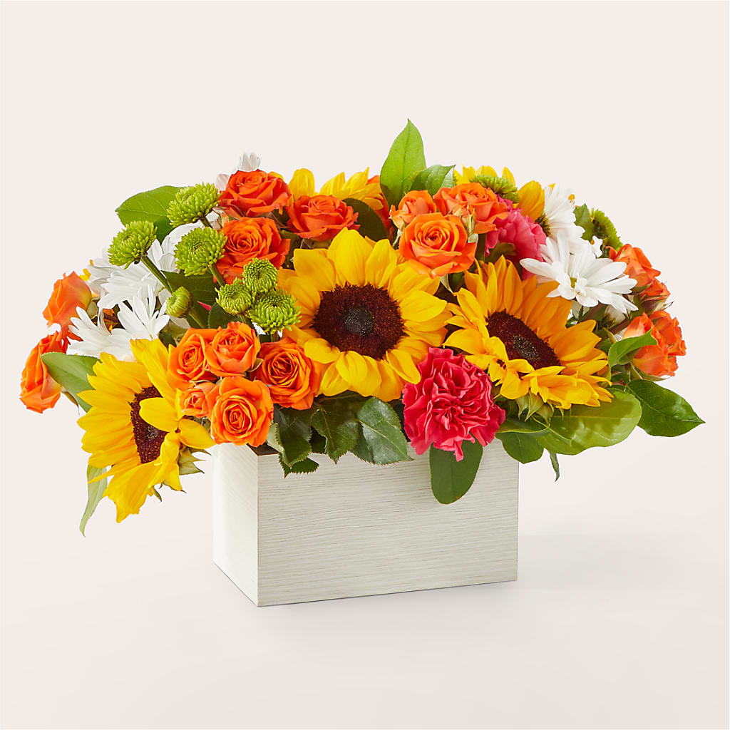 Sun-drenched Blooms Box Bouquet – City Market, Grand Junction CO