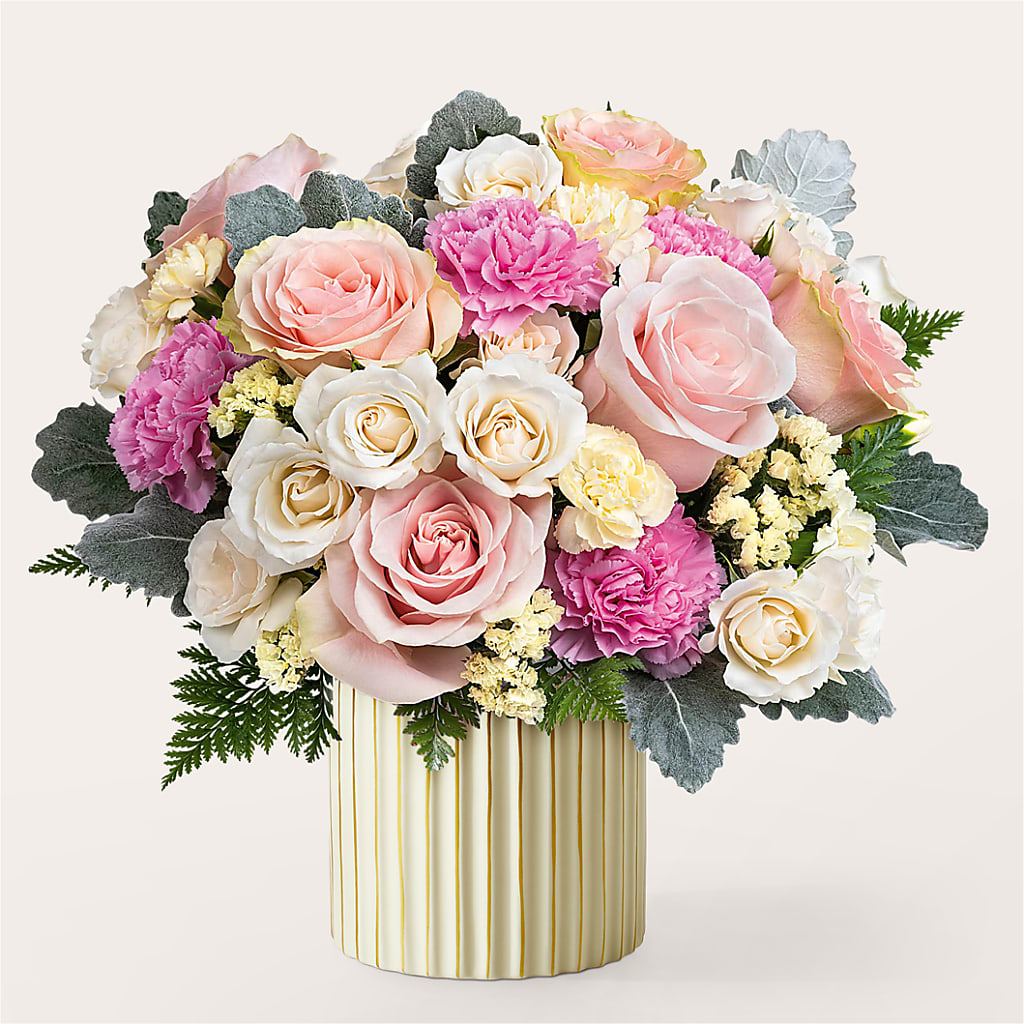Blissful Moments Bouquet with Ivory Vase – City Market, Grand Junction CO