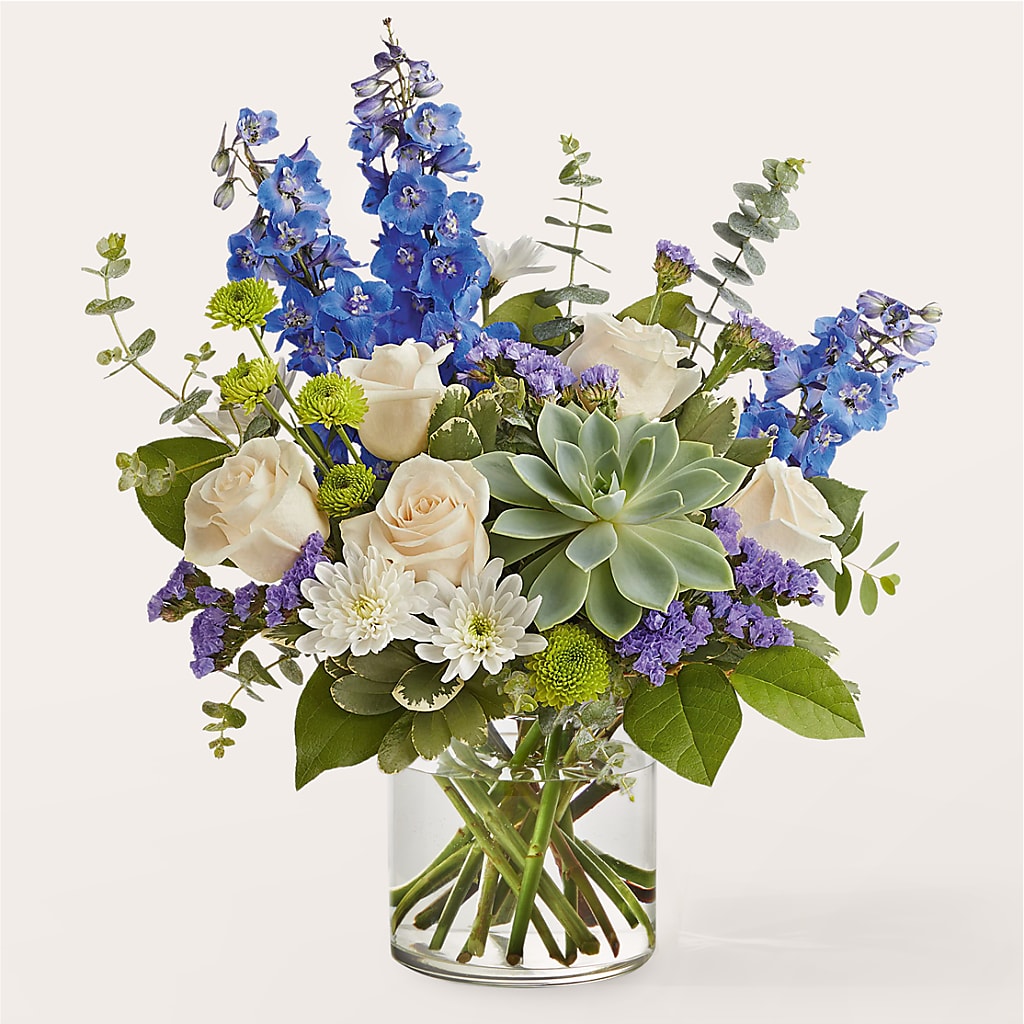 Cerulean Waves Bouquet – City Market, Grand Junction CO