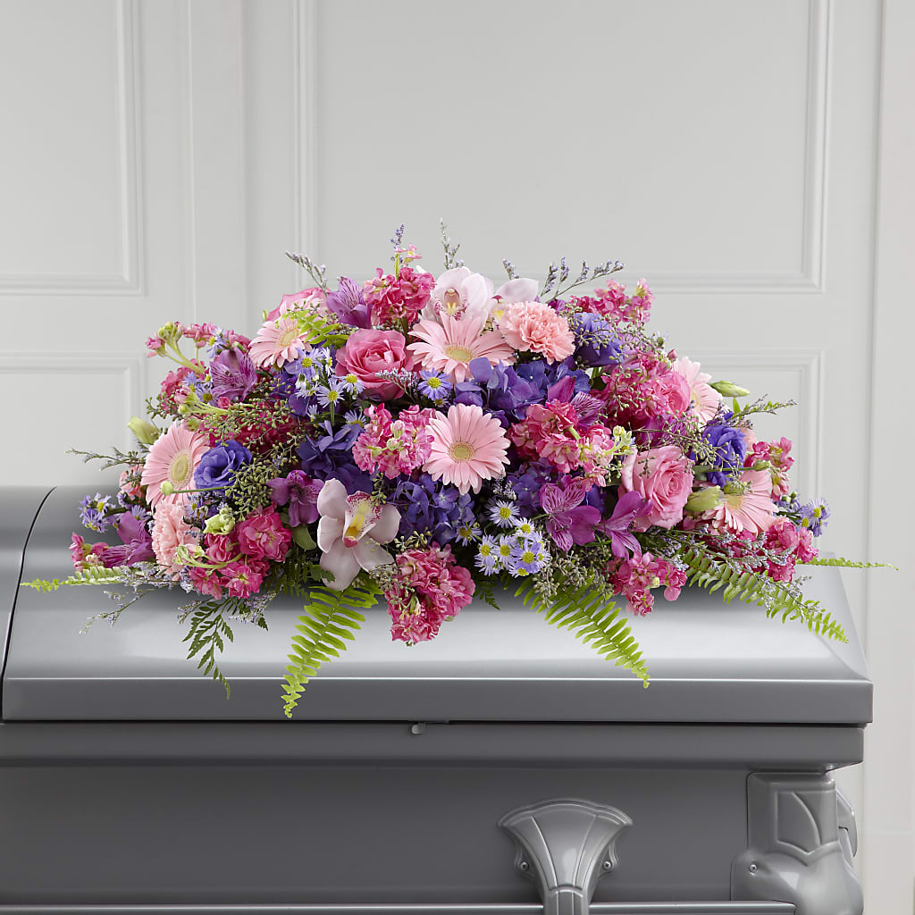 Glorious Garden Casket Spray – City Market, Grand Junction CO