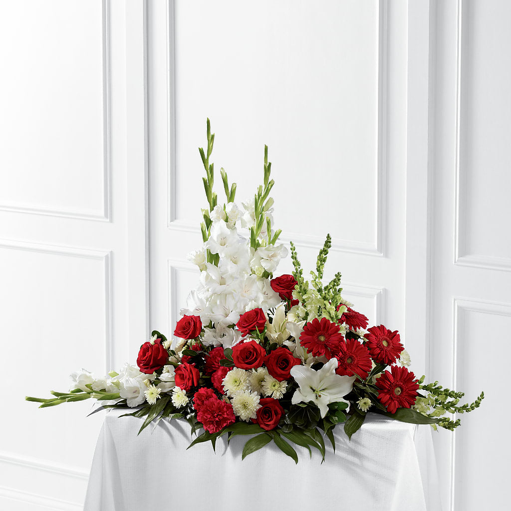Crimson & White Arrangement – City Market, Grand Junction CO