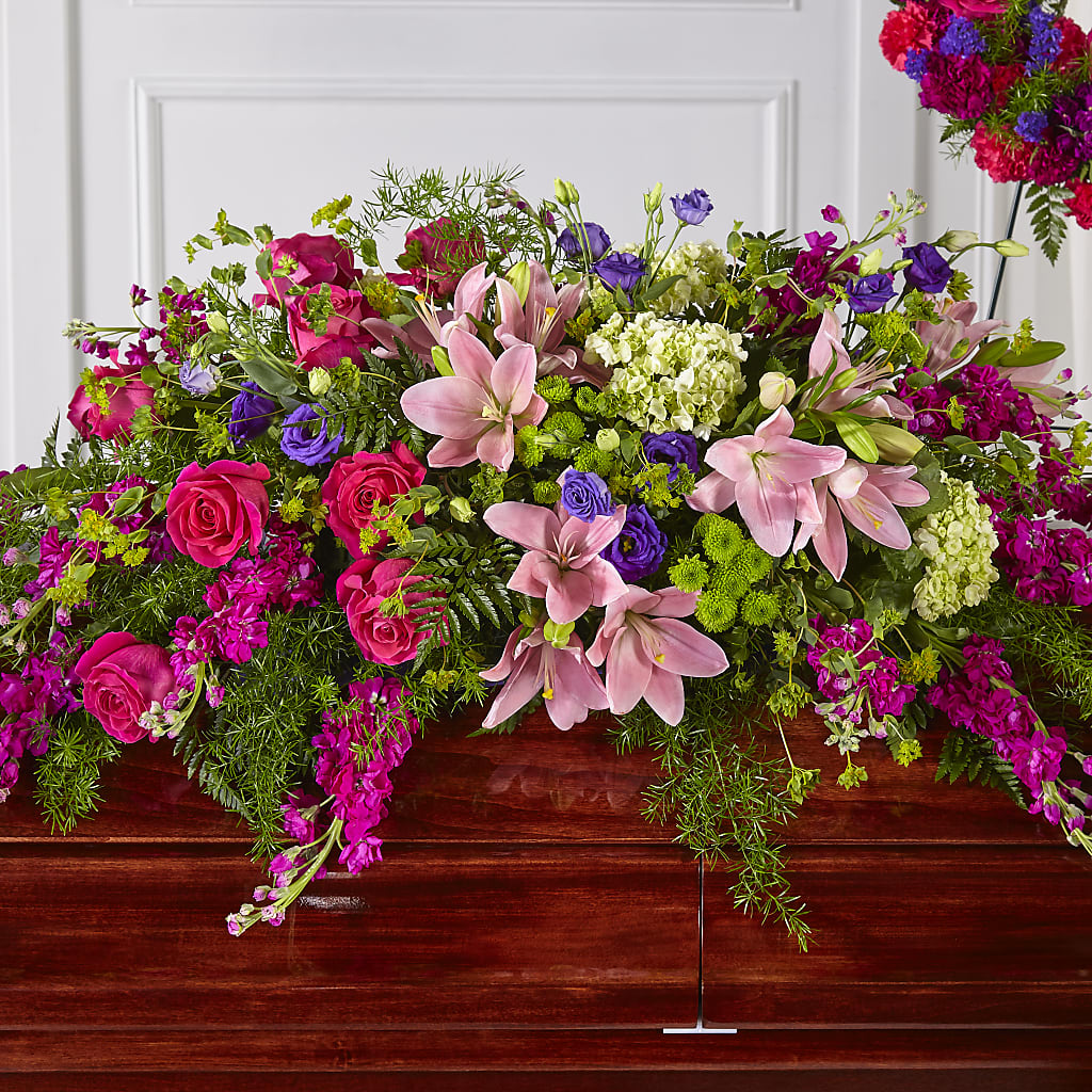 Radiant Tribute Casket Spray – City Market, Grand Junction CO