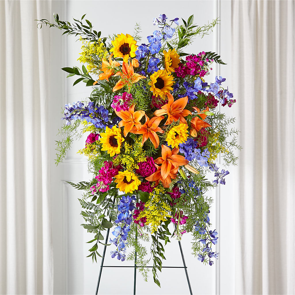 Sunlit Memories Standing Spray (Standard) – City Market, Grand Junction CO