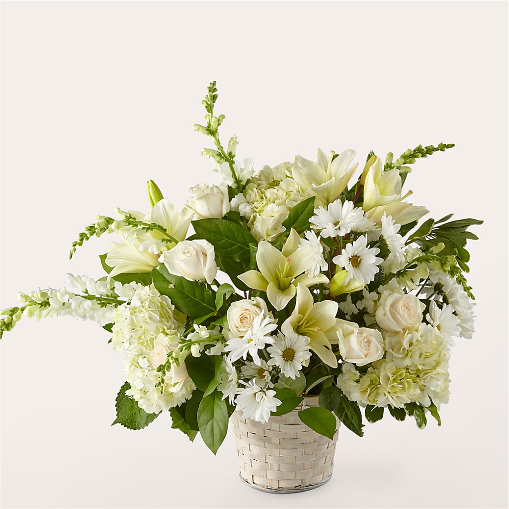 Ivory Elegance Floral Basket – City Market, Grand Junction CO