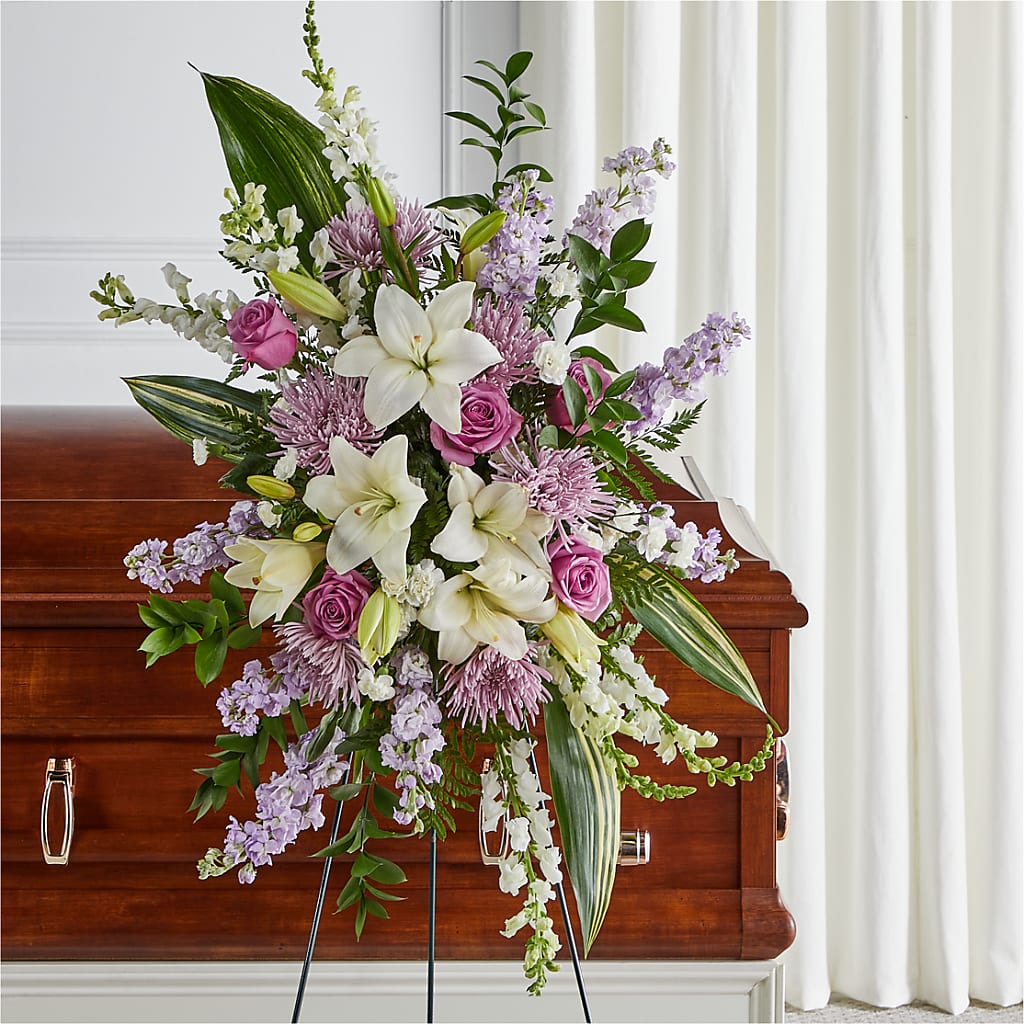 Grateful Hearts Standing Spray – City Market, Grand Junction CO
