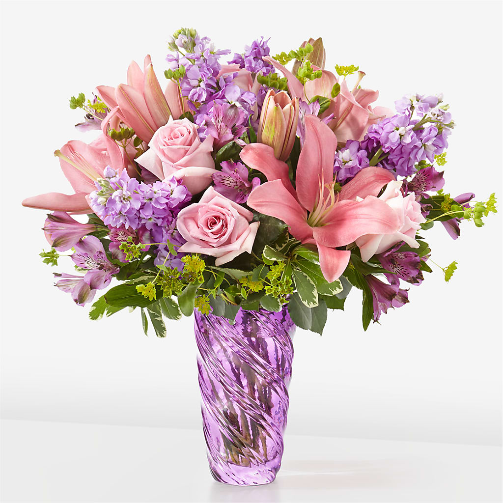Precious Petals Bouquet with Luxe Swirl Vase – City Market, Grand Junction CO