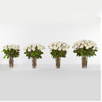 Long Stem White Rose Bouquet –  City Market, Grand Junction CO