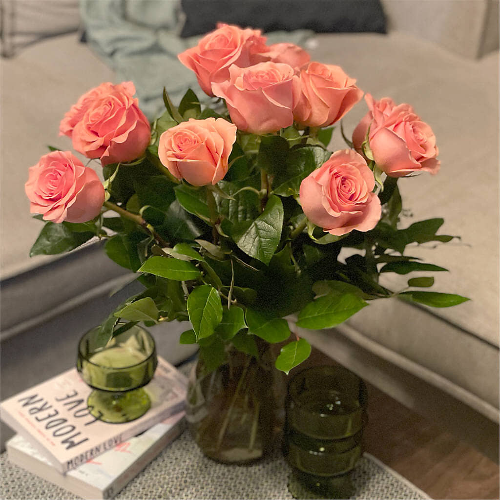 Long Stem Pink Rose Bouquet –  City Market, Grand Junction CO