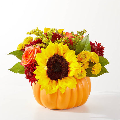 Golden Gourd Pumpkin Bouquet –  City Market, Grand Junction CO