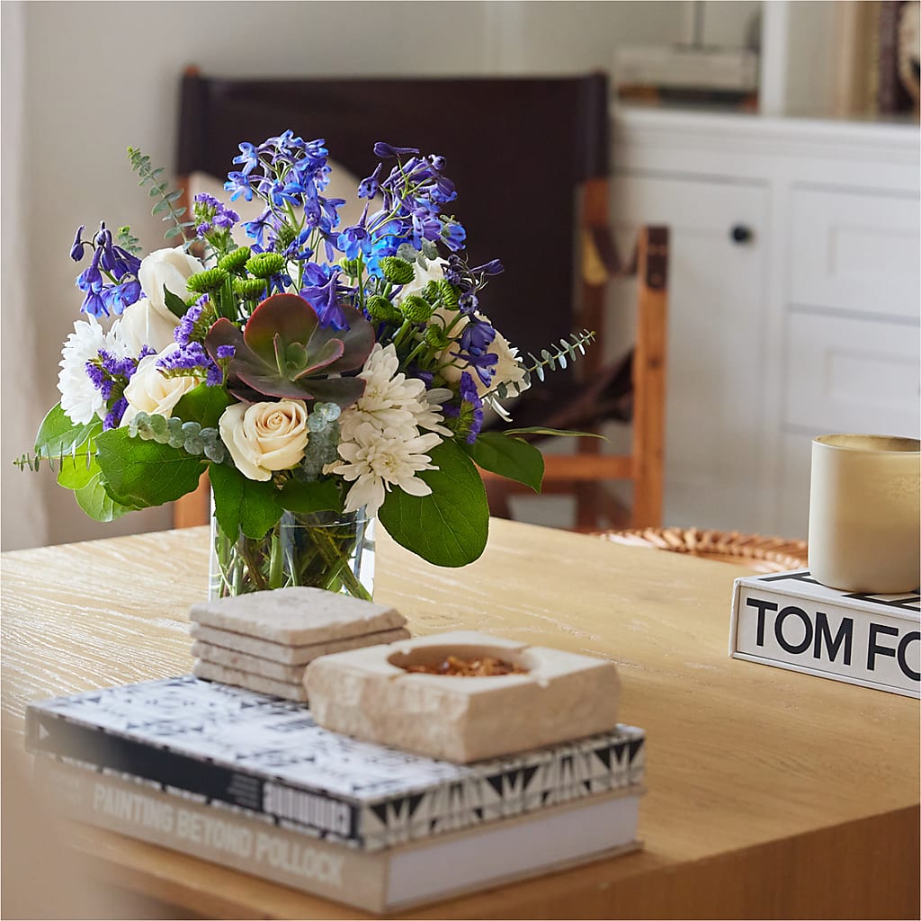 Cerulean Waves Bouquet –  City Market, Grand Junction CO
