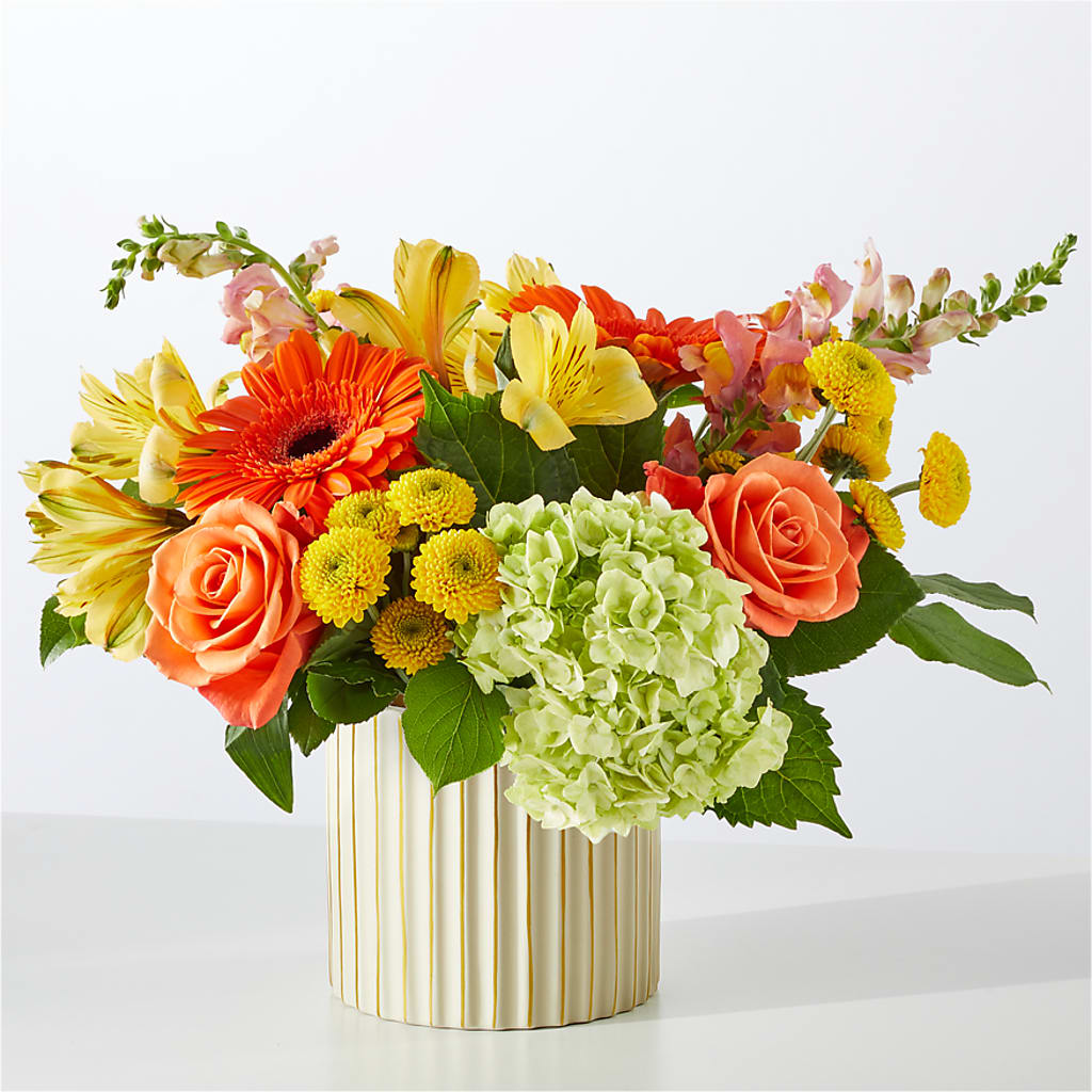 Autumn Sunshine Bouquet with Ivory Vase –  City Market, Grand Junction CO