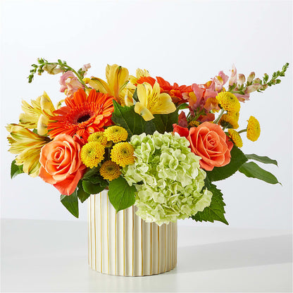 Autumn Sunshine Bouquet with Ivory Vase –  City Market, Grand Junction CO