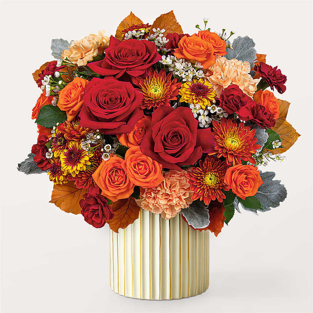 Merlot Bouquet with Ivory Vase –  City Market, Grand Junction CO